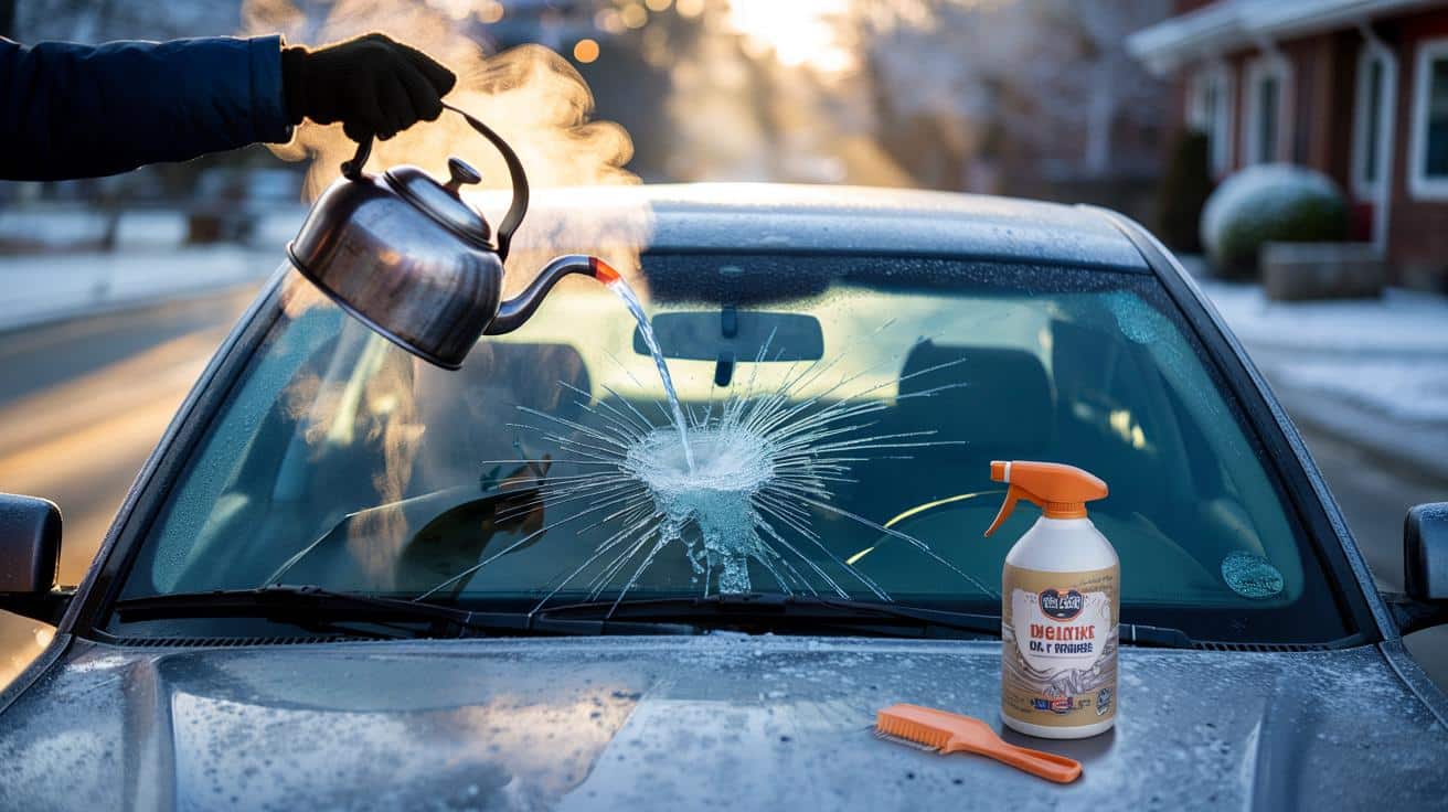 Acqua calda sul parabrezza ghiacciato: L'errore che può far esplodere il vetro
