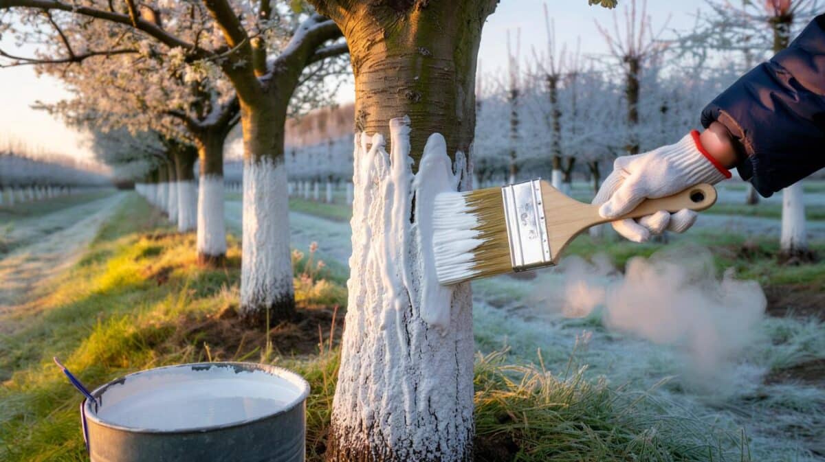 Alberi da frutto: perché dovreste dipingerli di bianco per proteggerli dall’inverno.