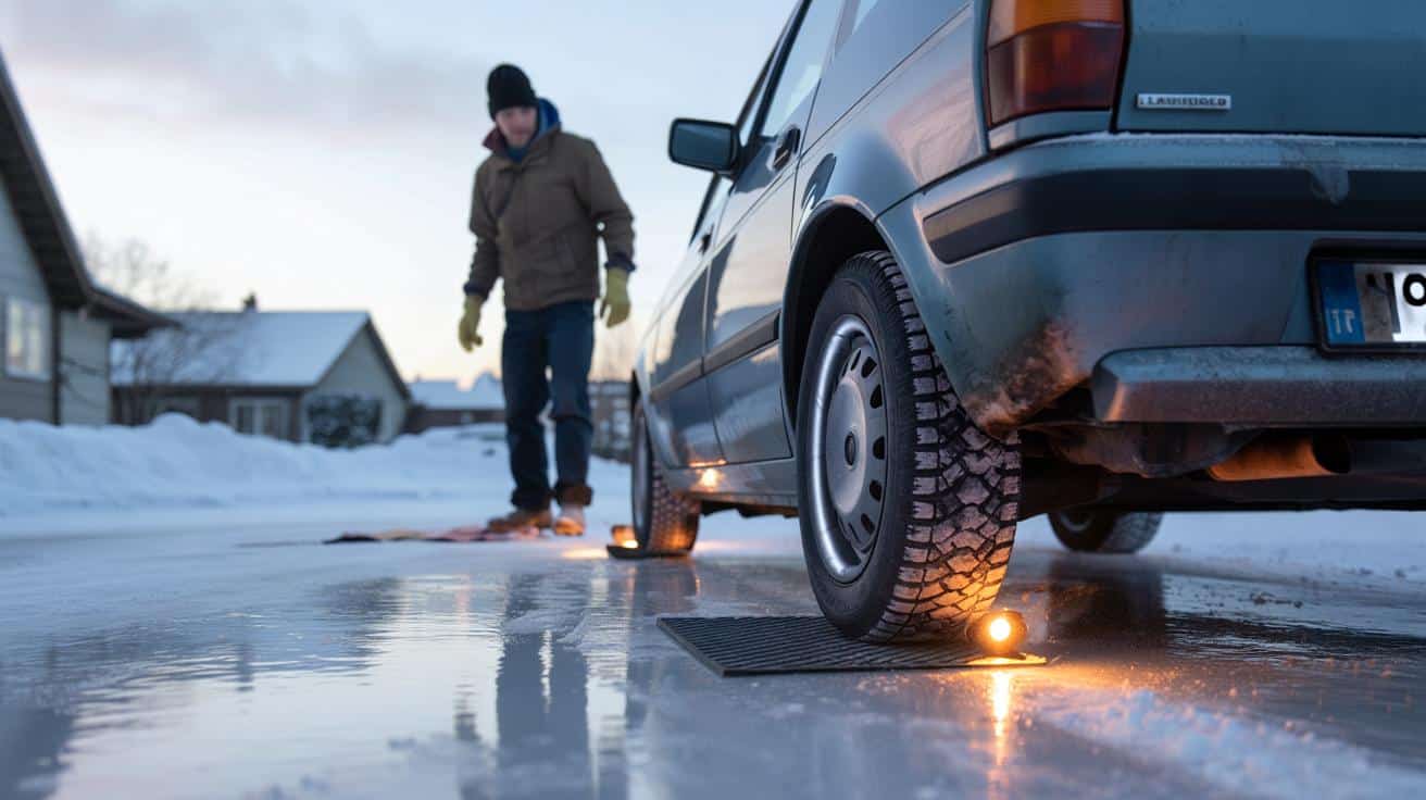 Auto bloccata nella neve: Il trucco dei tappetini per uscire senza spingere