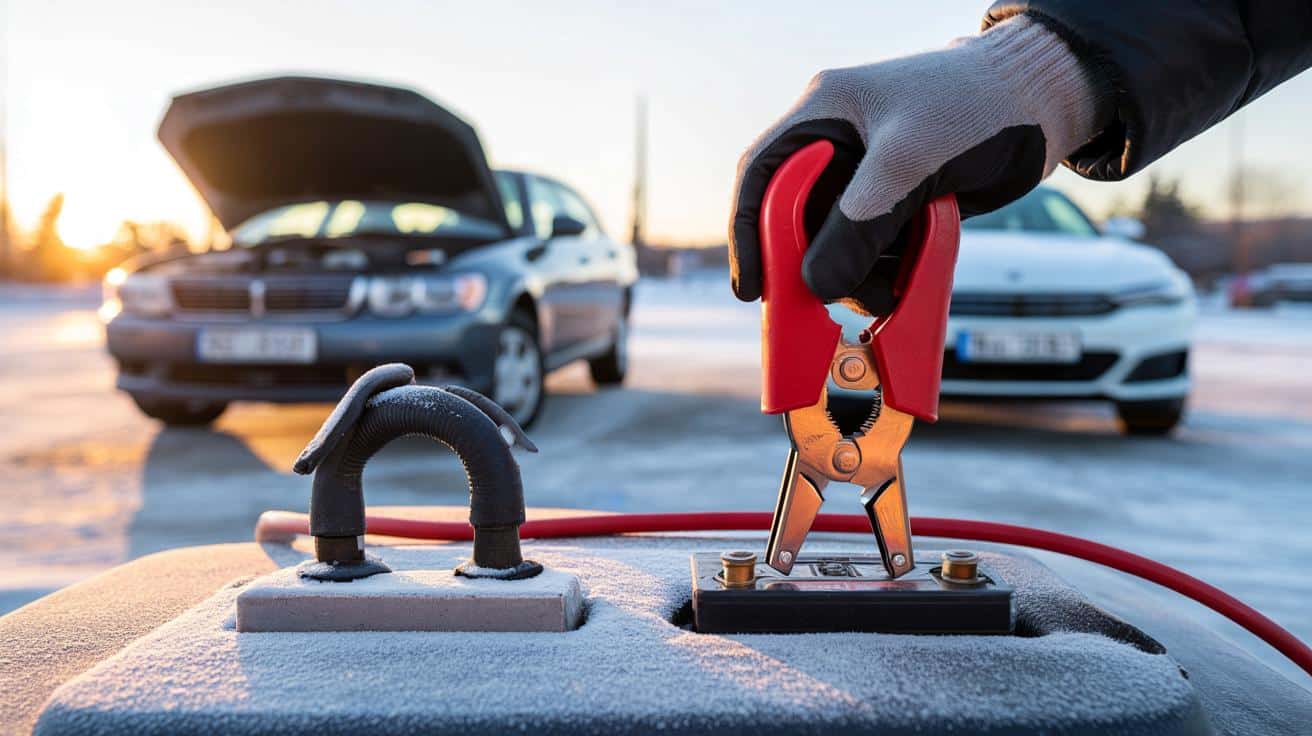 Batteria auto scarica col gelo: L'errore da evitare con i cavi