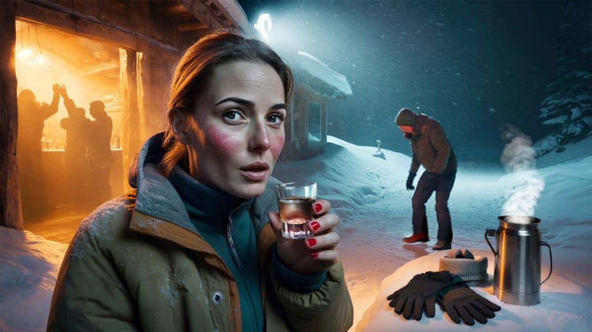 Bere alcol per scaldarsi: Il mito pericoloso che aumenta il rischio ipotermia