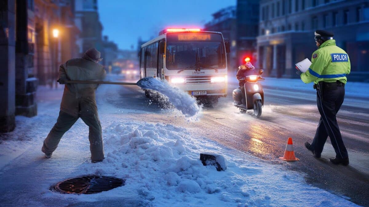 Buttare la neve in strada: Le multe salatissime che rischi