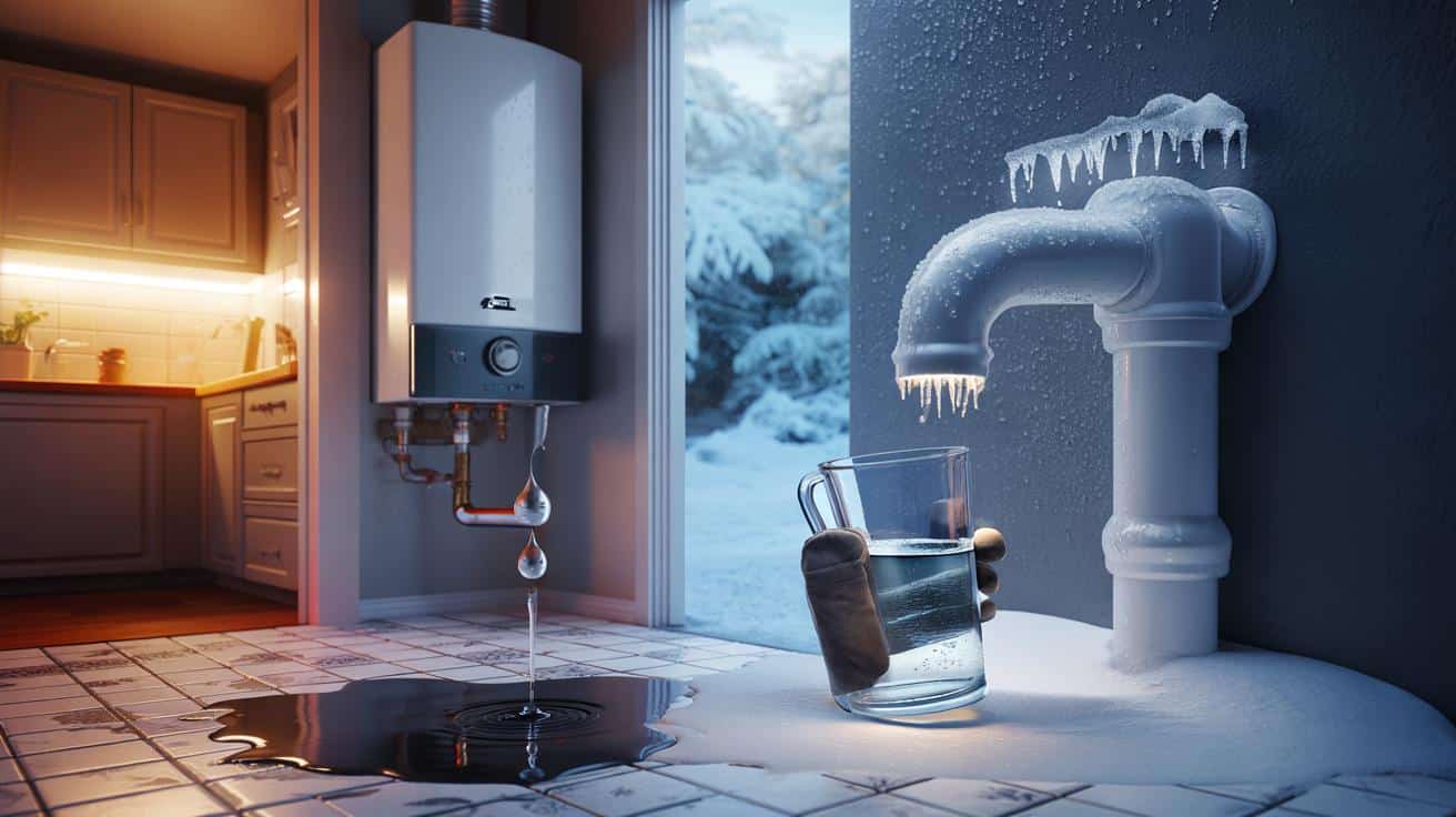 Caldaia che gocciola quando nevica: Potrebbe essere il tubo ghiacciato, non un guasto serio