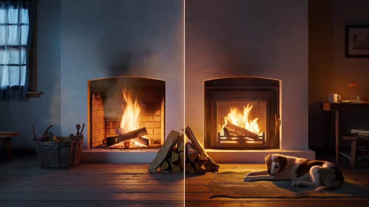 Caminetto aperto o chiuso? Quanta legna stai sprecando senza il vetro termico davanti