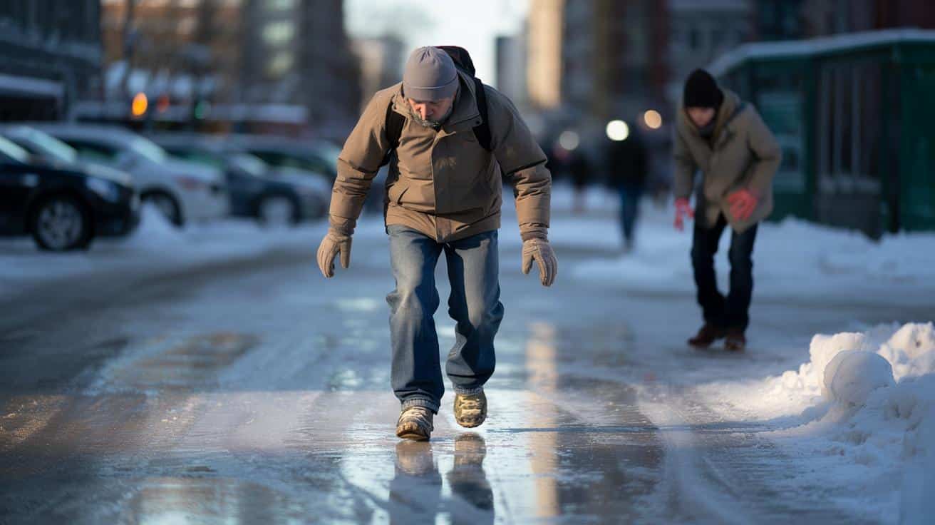 Camminare sul ghiaccio senza scivolare: La tecnica del "Pinguino" che previene fratture e cadute