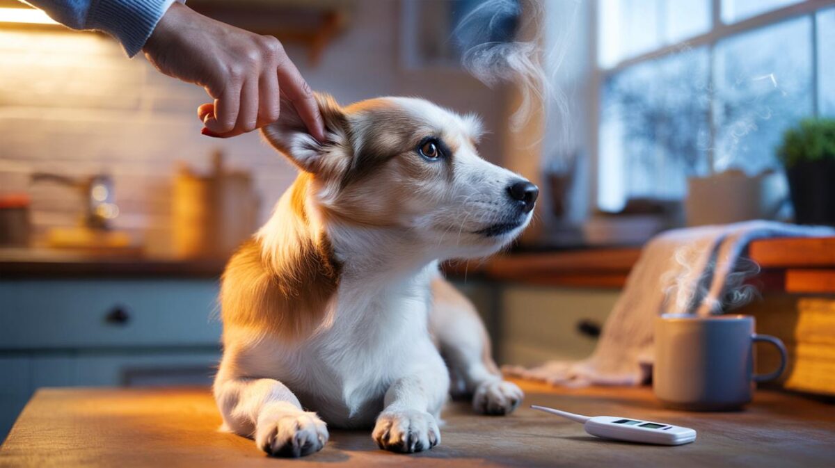 Cane che trema: Ha freddo o ha la febbre? Come capirlo toccando le orecchie