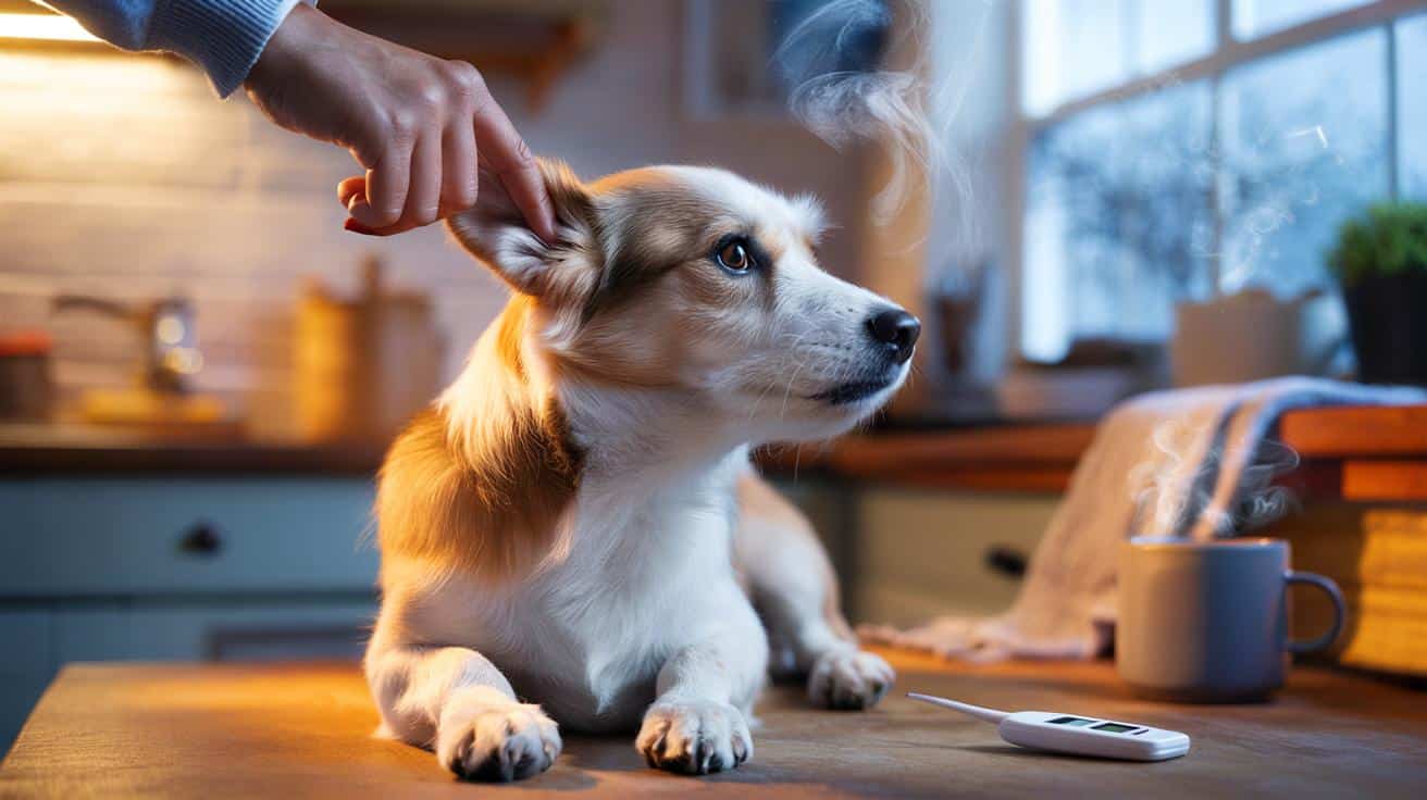 Cane che trema: Ha freddo o ha la febbre? Come capirlo toccando le orecchie