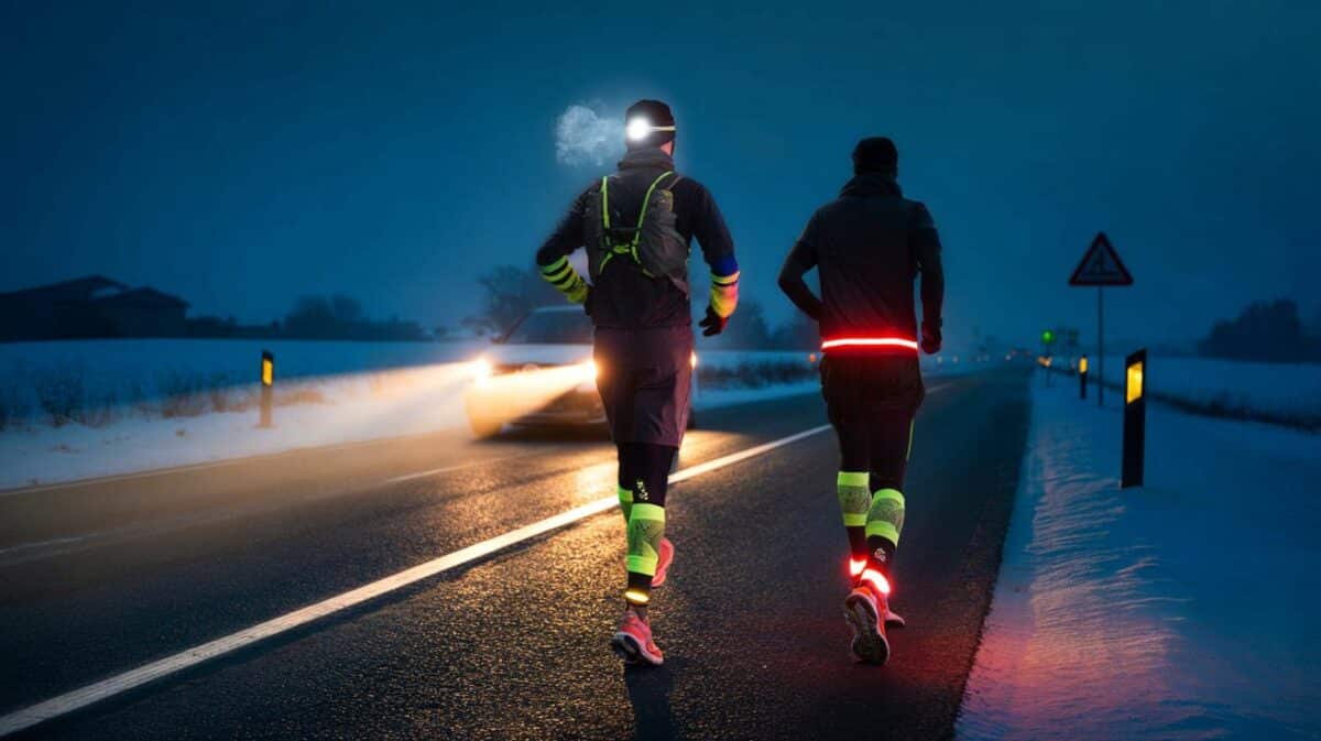 Correre al buio d'inverno: L'abbigliamento catarifrangente è obbligatorio fuori città? Cosa dice il codice