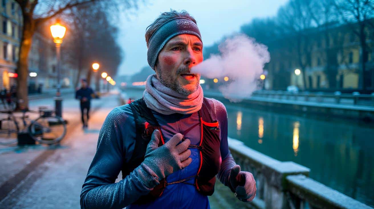 Correre con l'aria gelida brucia i polmoni? La verità sul "sapore di sangue" in gola