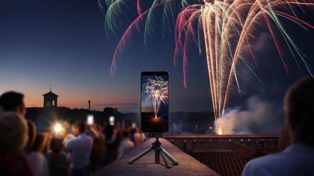 Foto ai fuochi d'artificio col telefono: L'impostazione ISO per non avere solo macchie di luce sfocate