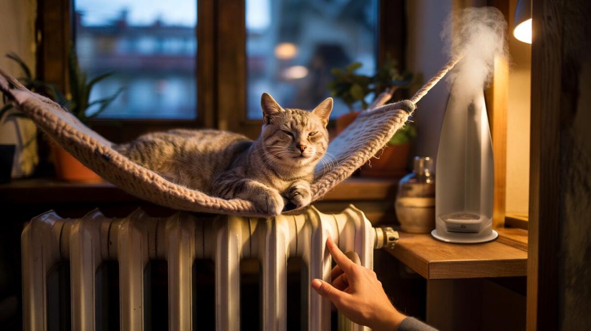 Gatti che dormono sul termosifone: Rischiano di bruciarsi? La risposta del veterinario