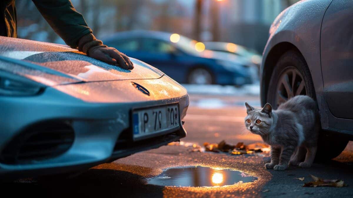 Gatti randagi sotto le auto: Perché devi bussare sempre sul cofano prima di partire