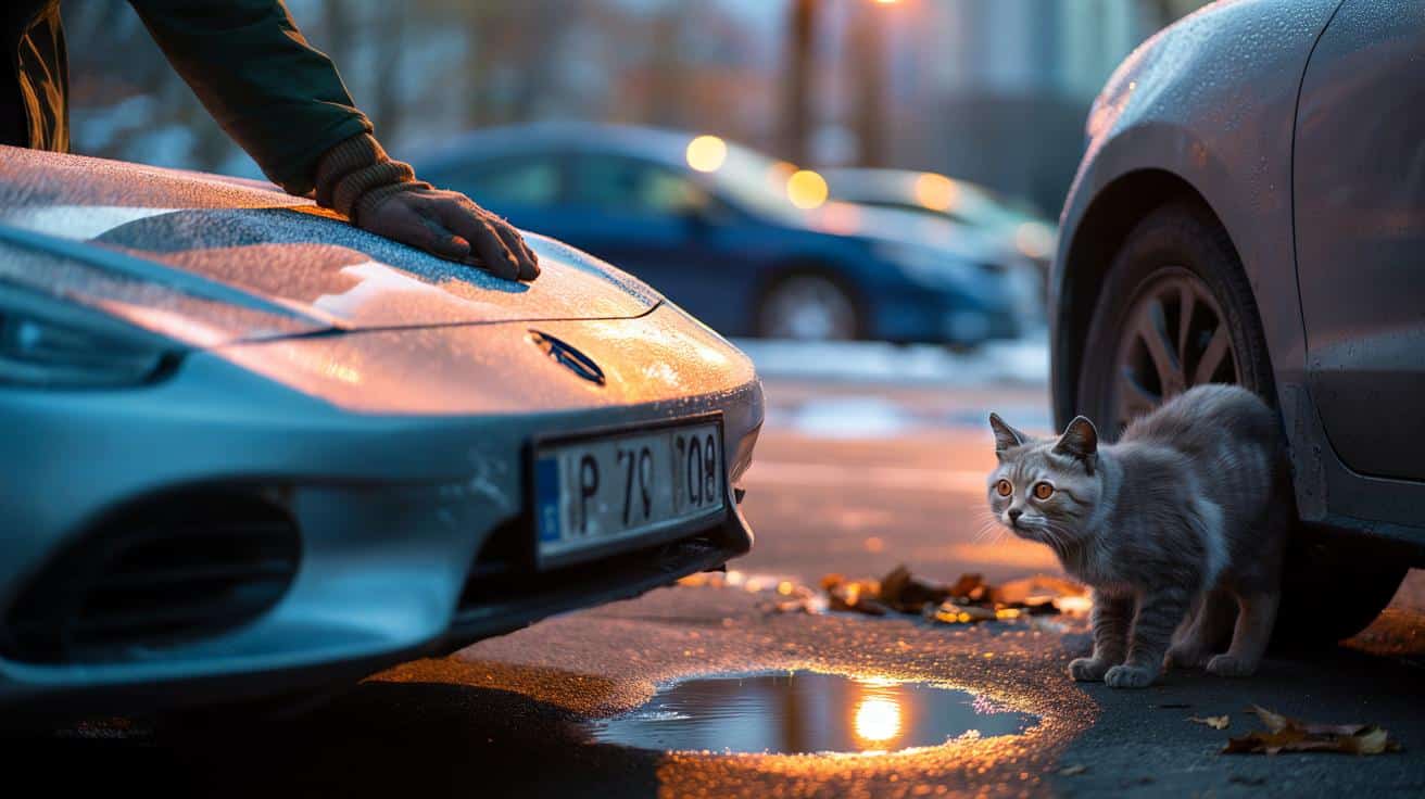 Gatti randagi sotto le auto: Perché devi bussare sempre sul cofano prima di partire