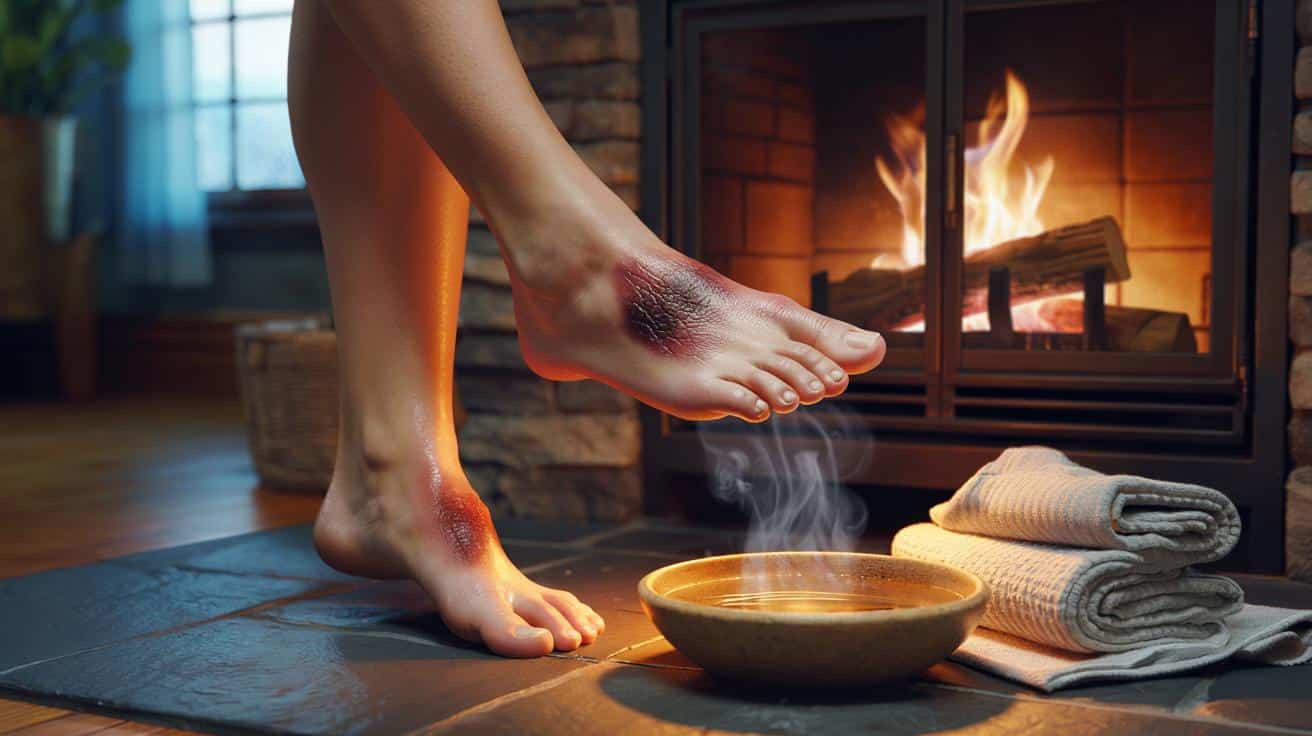 Geloni ai piedi: Perché riscaldarli vicino al fuoco è l'errore peggiore che puoi fare per la circolazione