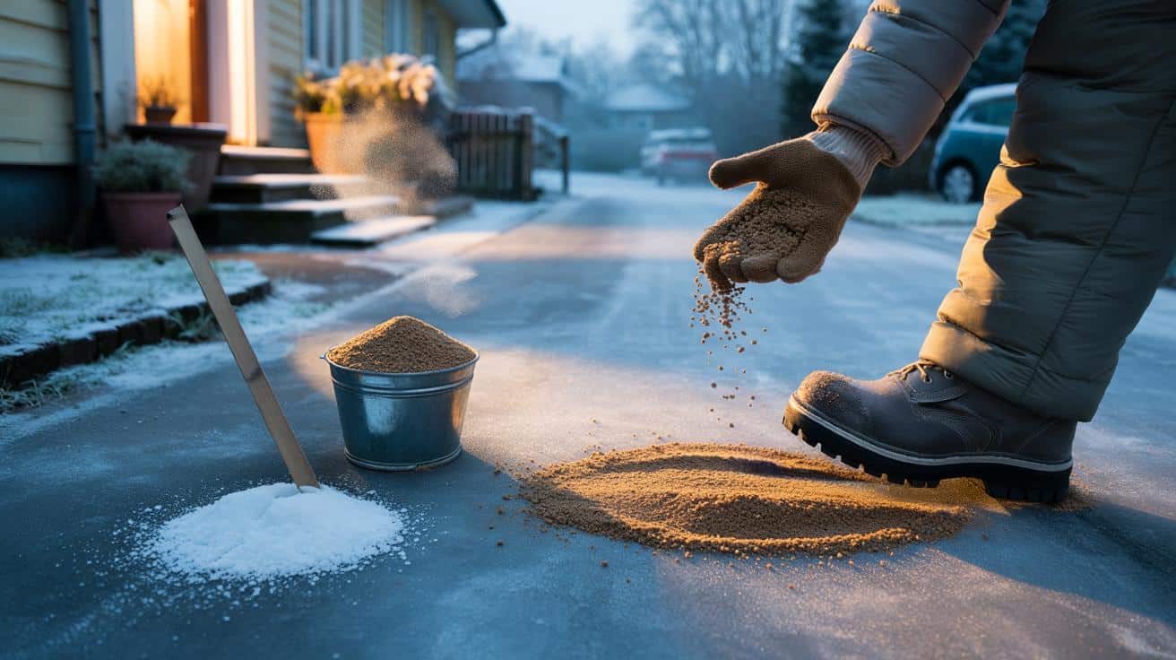 Ghiaccio estremo a -15°C? Il sale è inutile: ecco l'unica cosa da gettare a terra per non scivolare