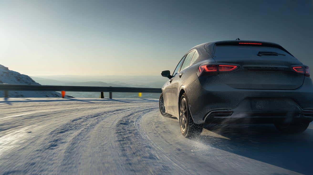 Guidare in discesa sulla neve: L'errore con il freno che ti fa perdere il controllo