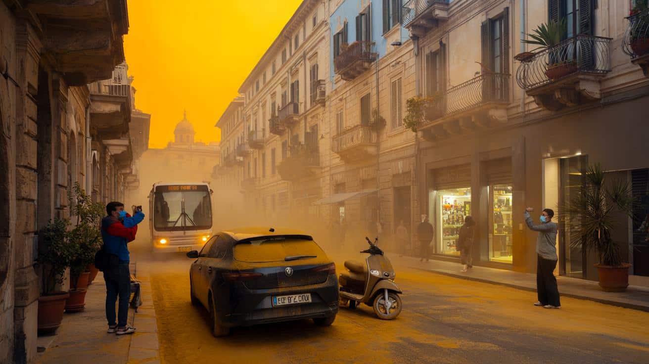 Il cielo potrebbe diventare arancione oggi in Italia… e potrebbe durare diversi giorni.