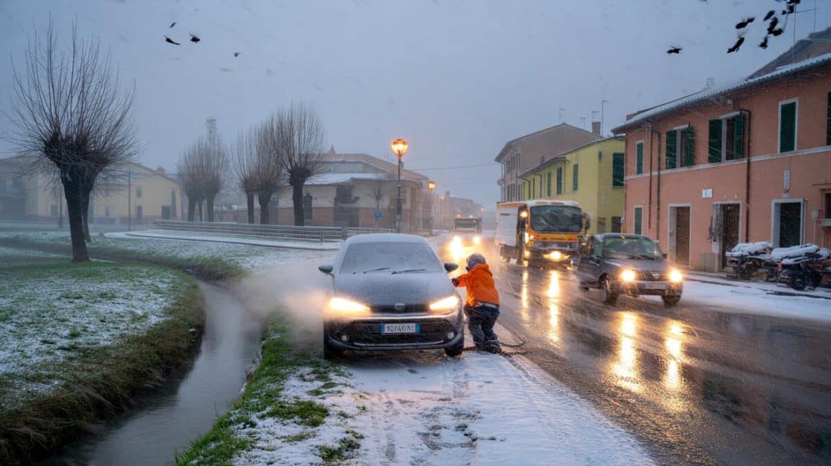 Intense nevicate a bassa quota sabato 22 su due regioni