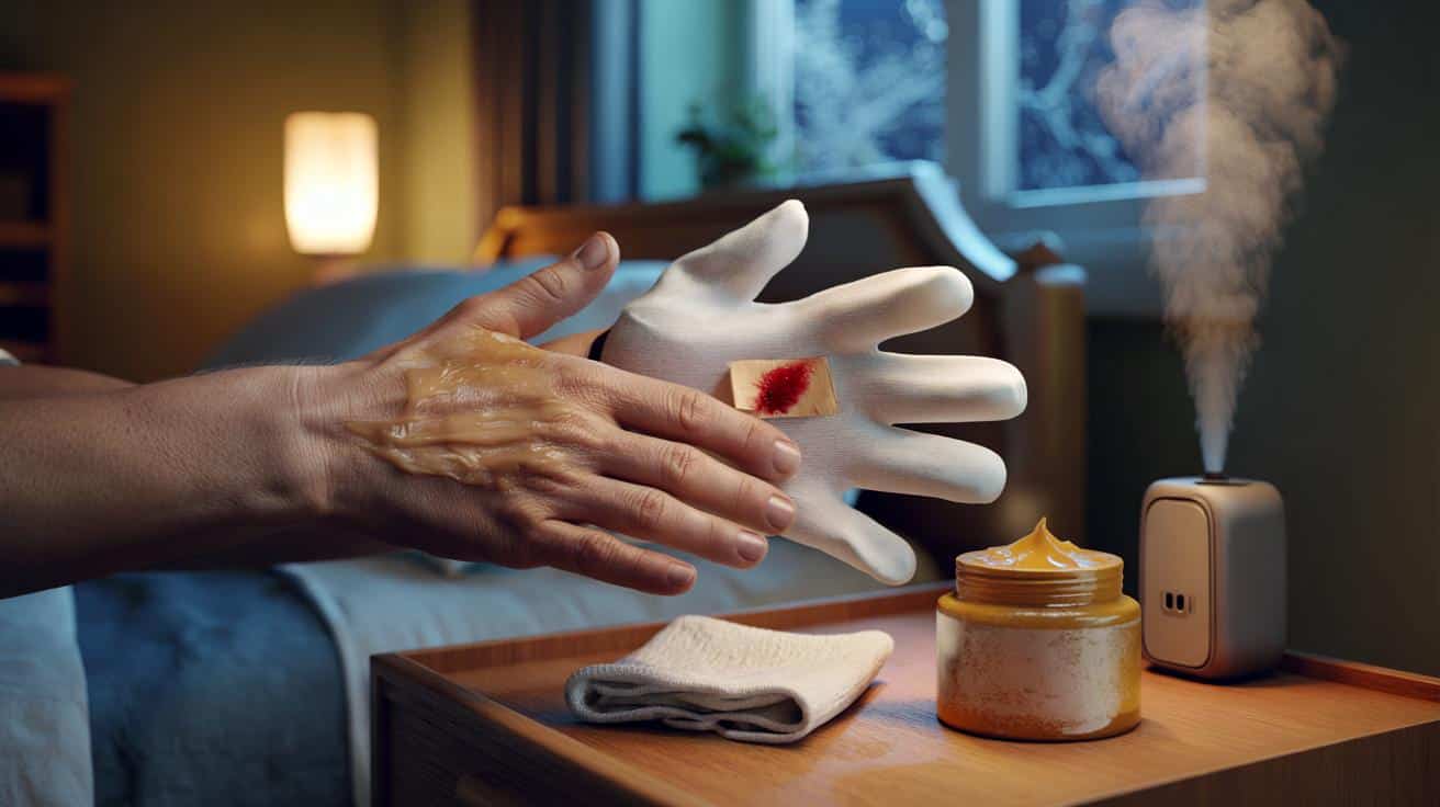 Mani screpolate che sanguinano: La crema non basta, devi mettere i guanti di cotone la notte