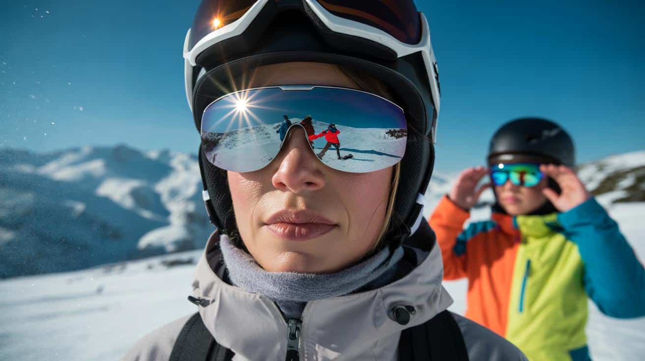 Occhiali da sole sulla neve: Non è moda ma protezione contro la cecità da neve