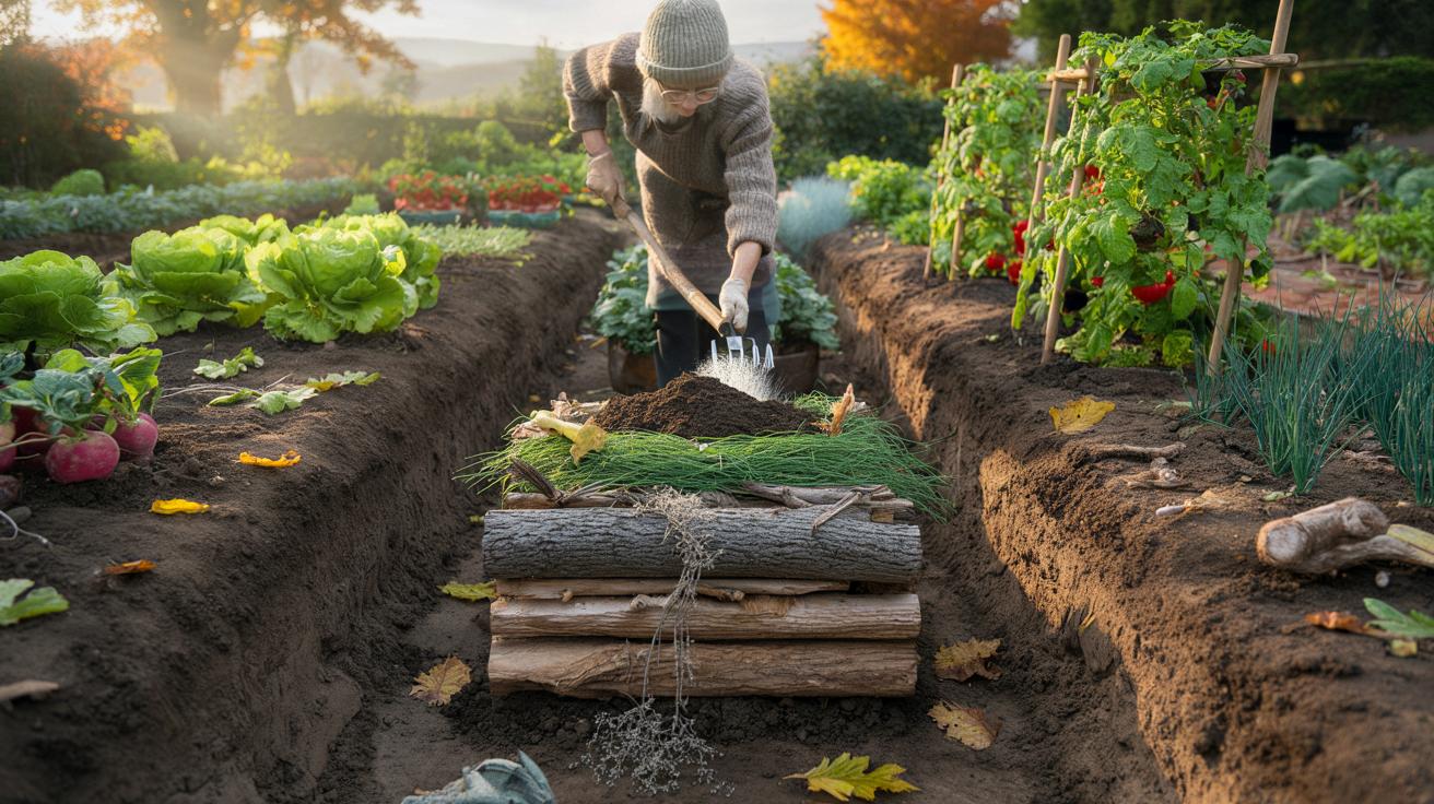 Orto: interrare del legno morto questo autunno raddoppierà i vostri raccolti in primavera.