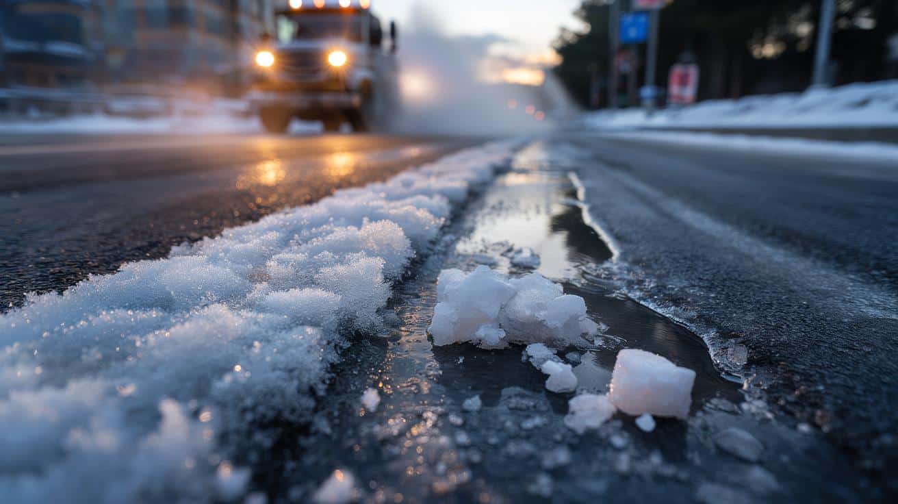 Perché il sale scioglie il ghiaccio sulle strade? Non è calore, è chimica