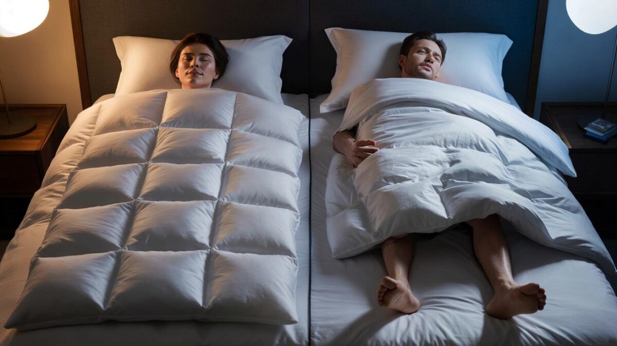 Piumone d'oca o sintetico? Quale fa sudare di più la notte e perché il corpo non respira