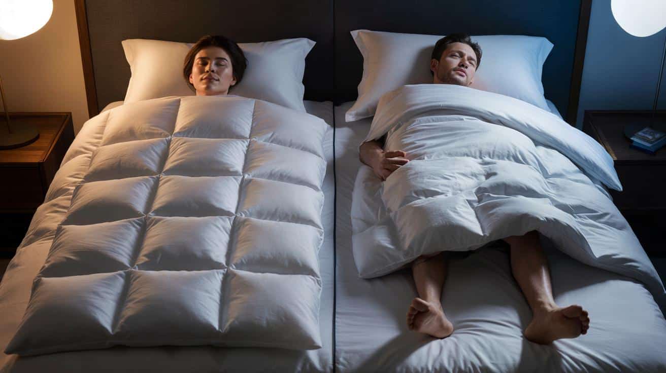 Piumone d'oca o sintetico? Quale fa sudare di più la notte e perché il corpo non respira