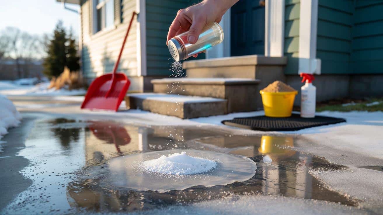 Sale antigelo per vialetti: Quello da cucina rovina il cemento