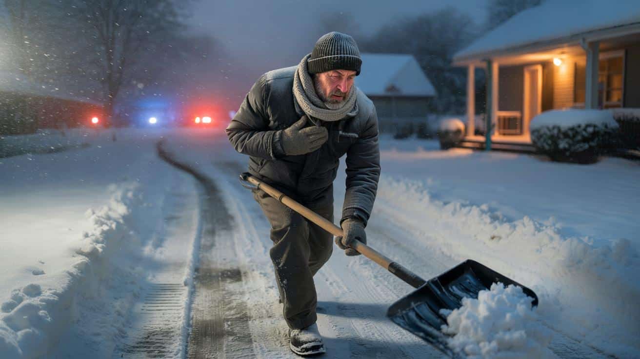 Spalare la neve può causare infarto: L'allarme dei cardiologi