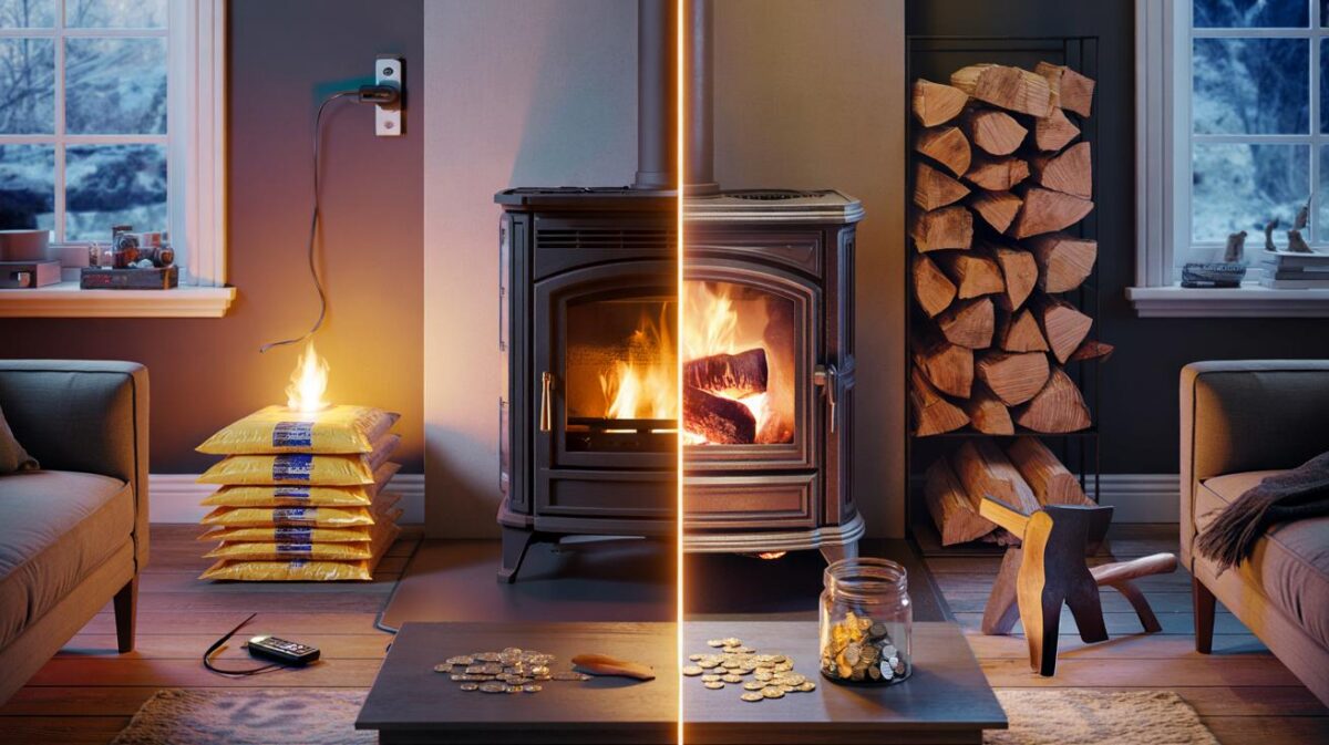 Stufa a pellet o stufa a legna: quale è davvero la più economica?