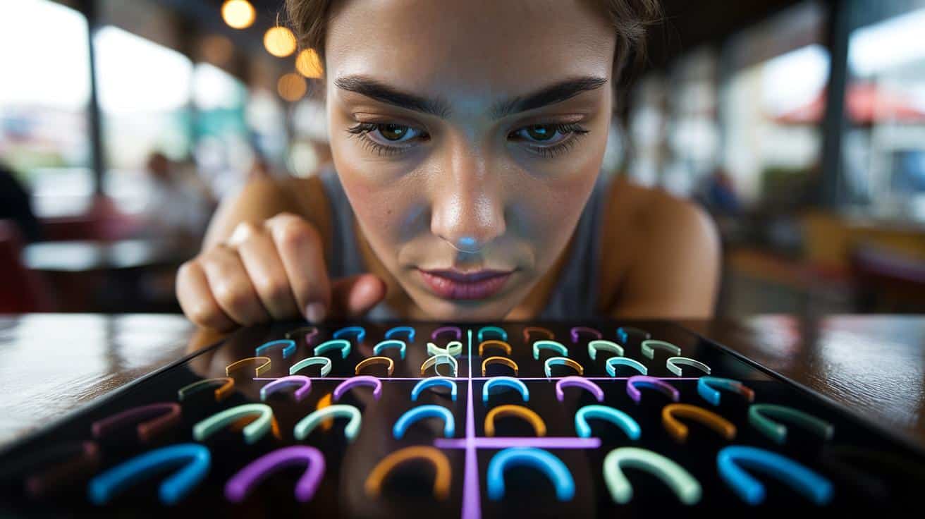 Test del QI con illusione ottica: trovare la lettera “G” tra le “C”