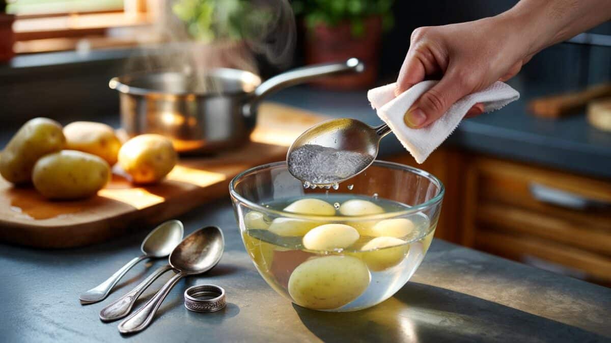 Argento annerito? Torna lucido con l'acqua di cottura delle patate