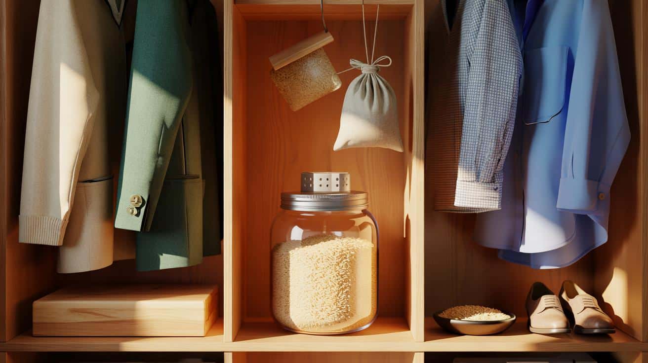 Armadi che sanno di chiuso? Il rimedio naturale con il riso