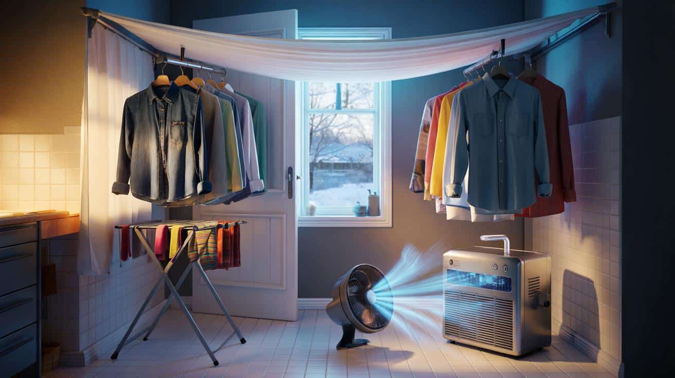 Asciugare i panni in inverno: il metodo veloce che non ti fa ammuffire i muri