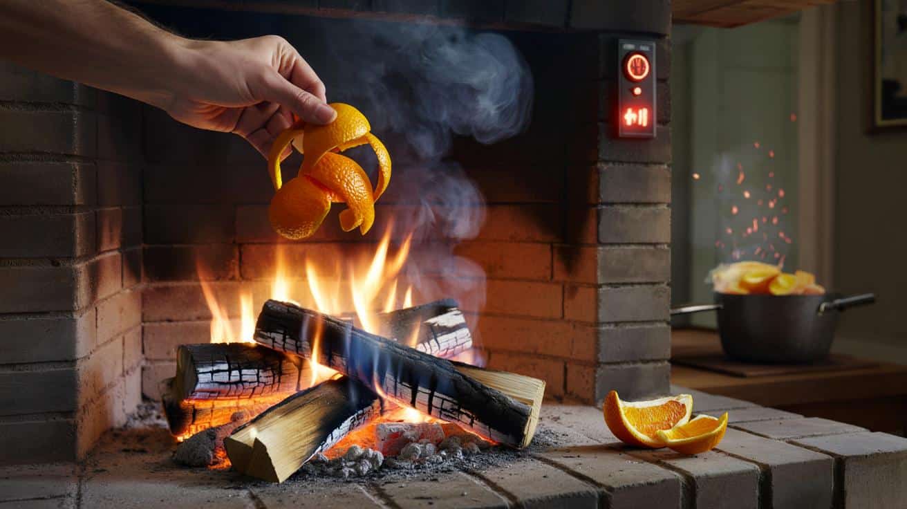 Camino acceso? Non bruciare mai le bucce d'arancia: il pericolo invisibile