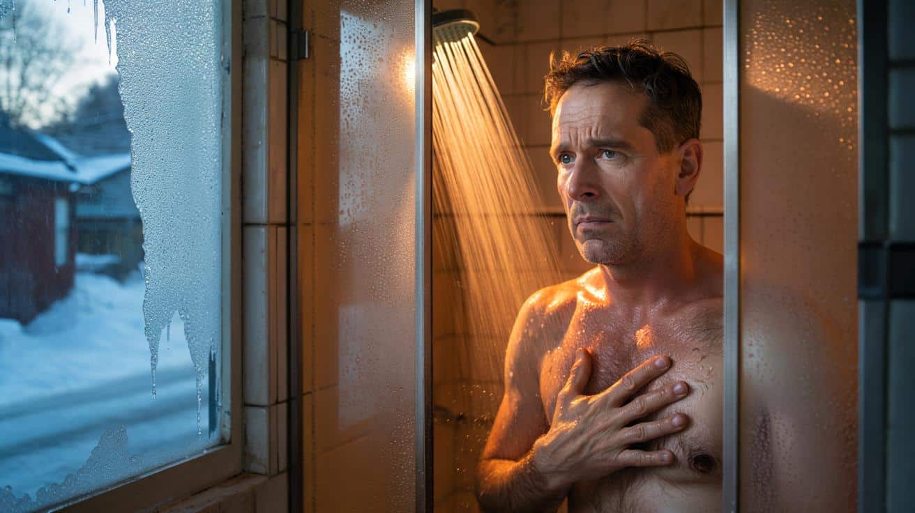 Doccia bollente quando fuori gela? Attenzione al cuore: lo shock termico