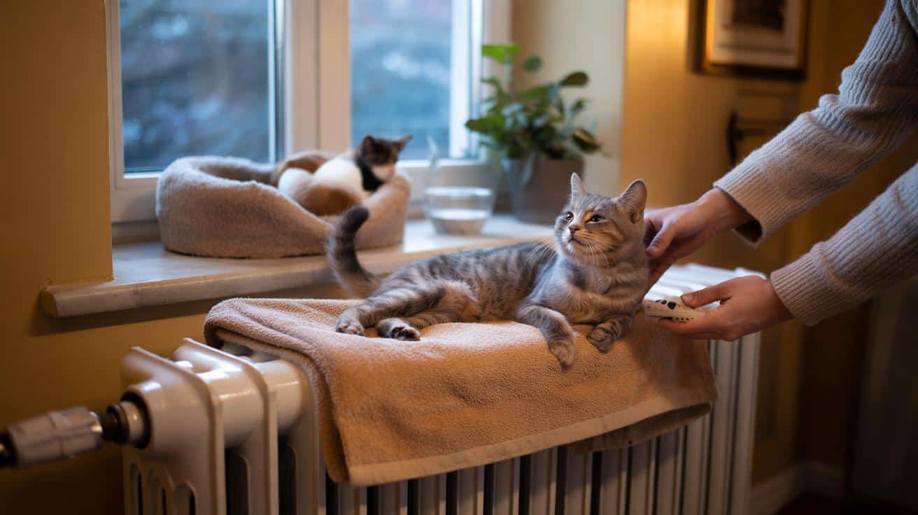 Gatti sul termosifone bollente: rischiano davvero di bruciarsi? Parla il veterinario