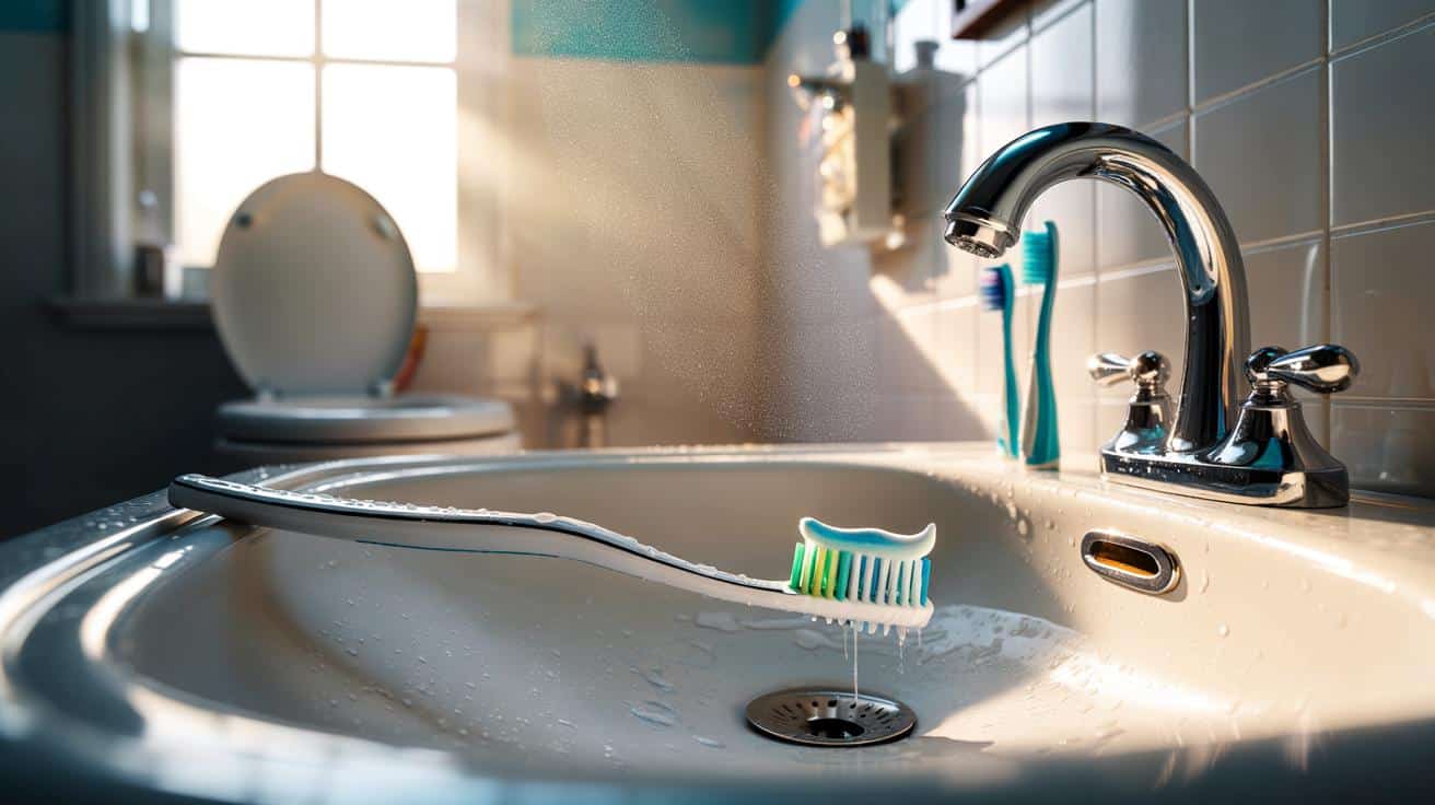 Igiene in bagno: perché lasciare lo spazzolino sul lavandino è un grave errore