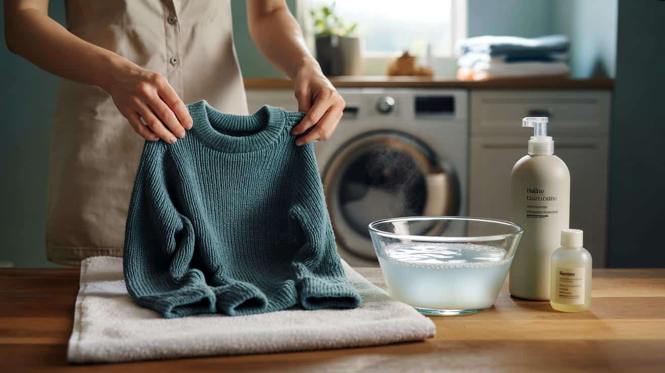 Maglione rovinato in lavatrice? Come recuperarlo con un prodotto che hai in bagno
