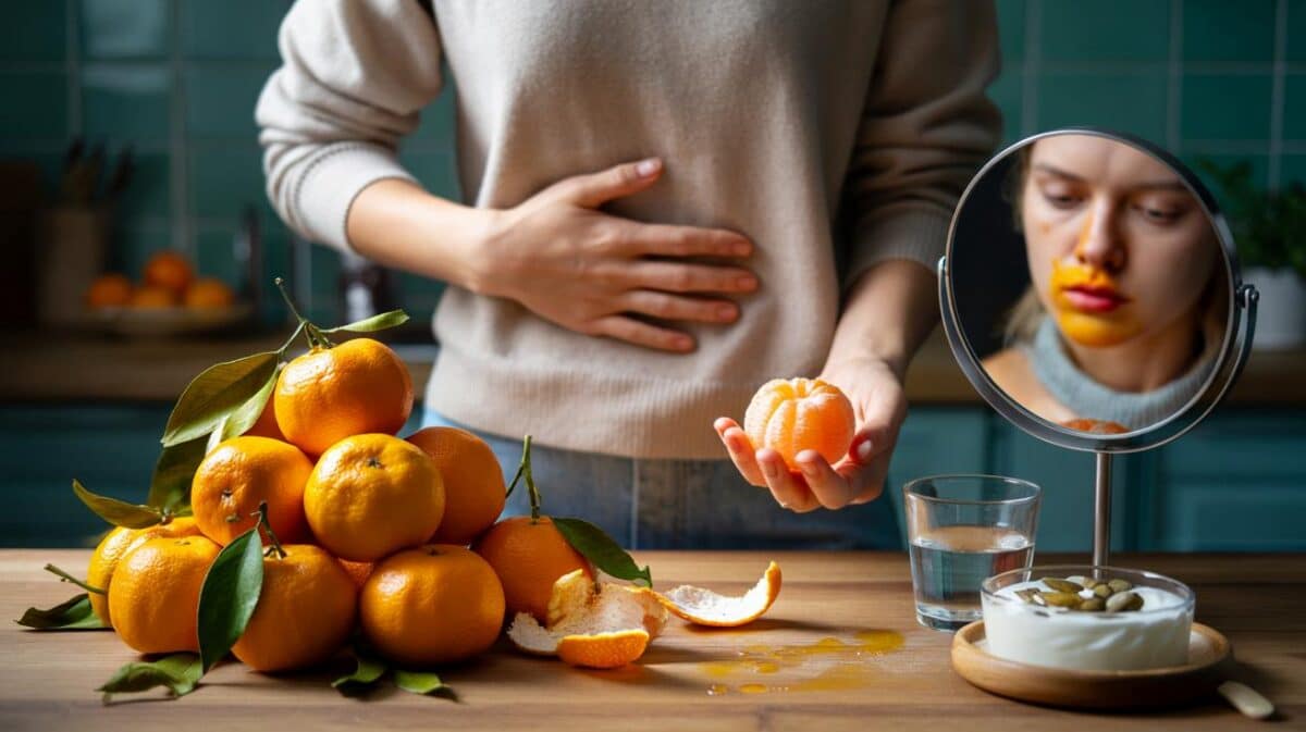 Mangi troppi mandarini? Ecco cosa succede al tuo stomaco (e alla pelle)