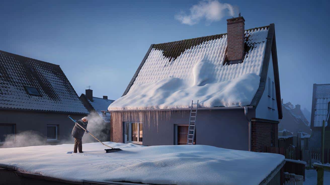 Neve sul tetto: quando diventa pericolosa per la struttura della casa?