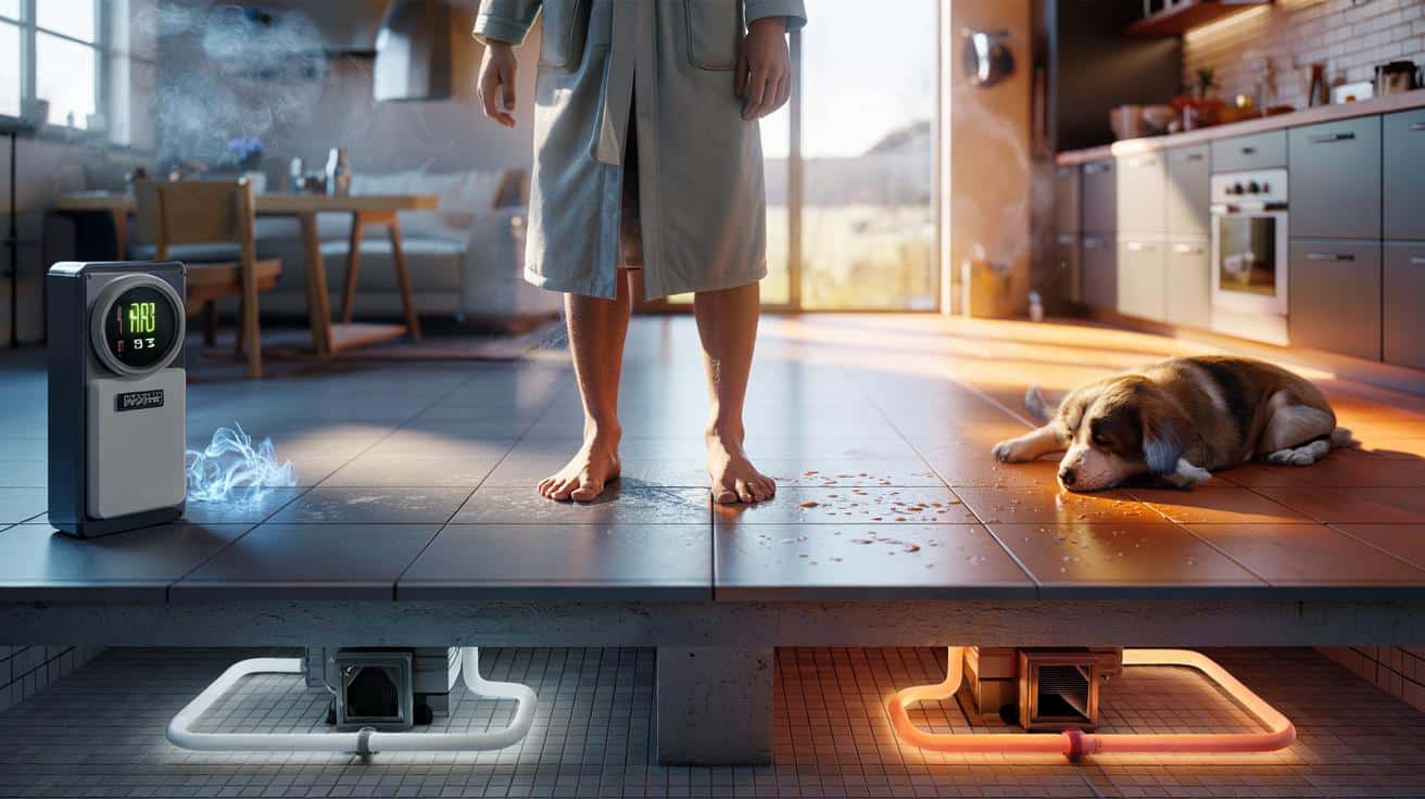 Riscaldamento a pavimento: perché spegnerlo di notte è un suicidio economico