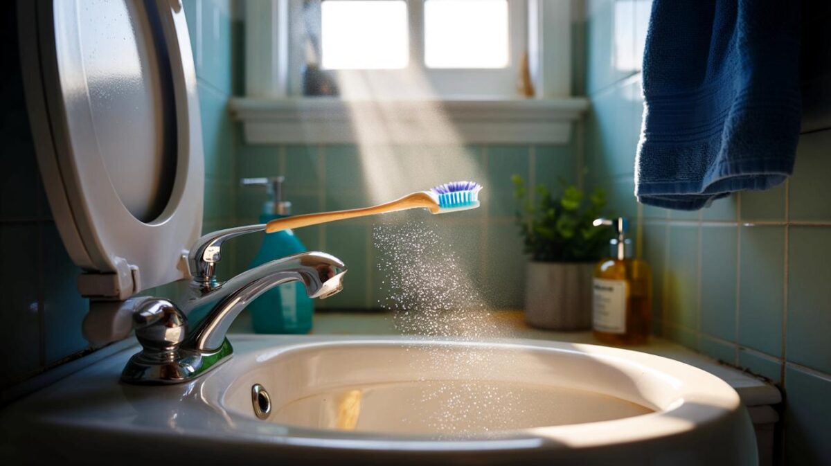 Spazzolino vicino al WC? Spostalo subito! Ecco cosa respiri quando tiri l'acqua