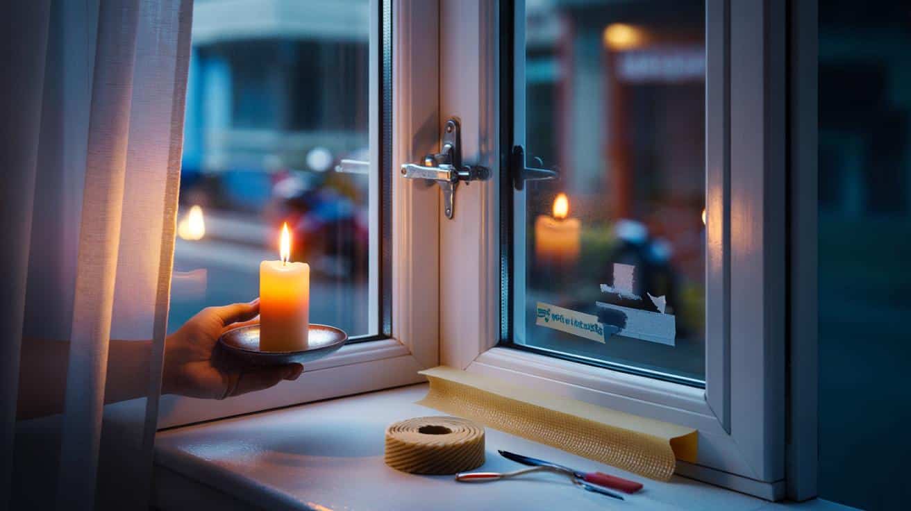 Spifferi dalle finestre: il metodo della candela per trovarli e sigillarli con 2 euro