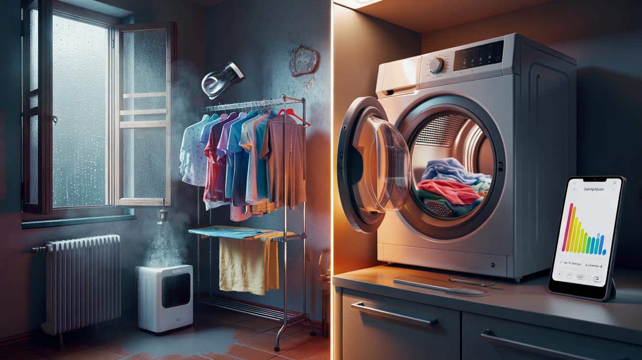 Stendere i panni in casa ti costa più dell'asciugatrice? Il calcolo definitivo